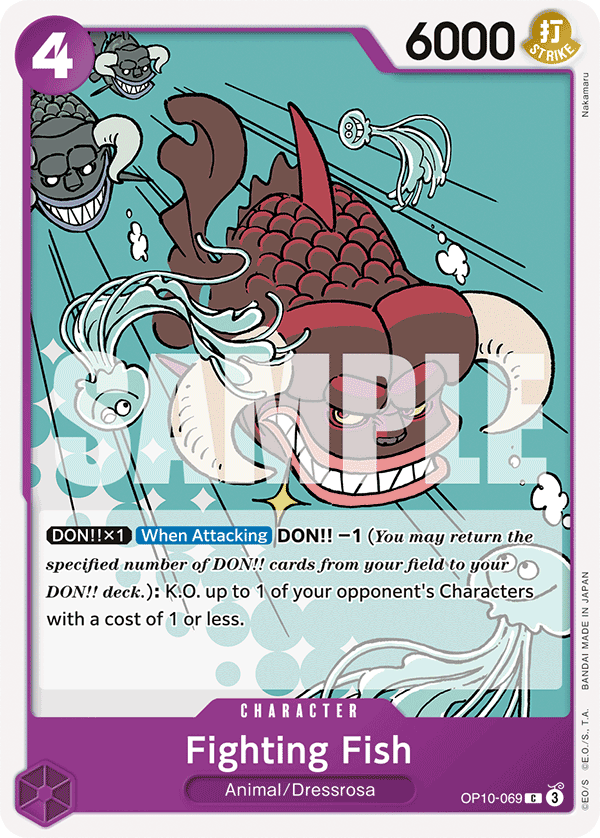Fighting Fish One Piece card