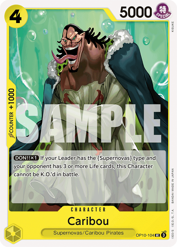 Caribou One Piece card