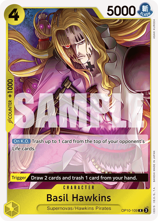 Basil Hawkins One Piece card