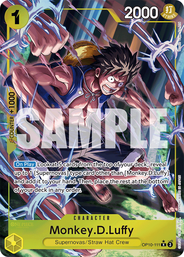 Monkey.D.Luffy One Piece card