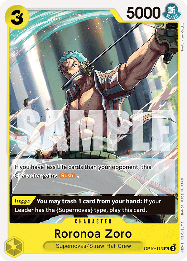 Roronoa Zoro One Piece card