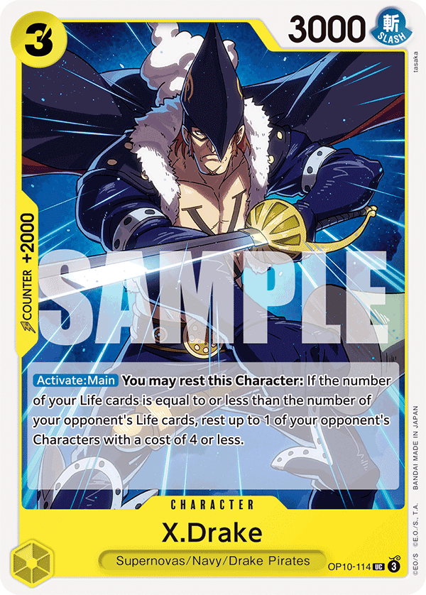 X.Drake One Piece card