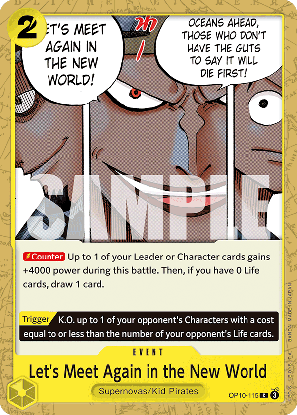 Let's Meet Again in the New World One Piece card