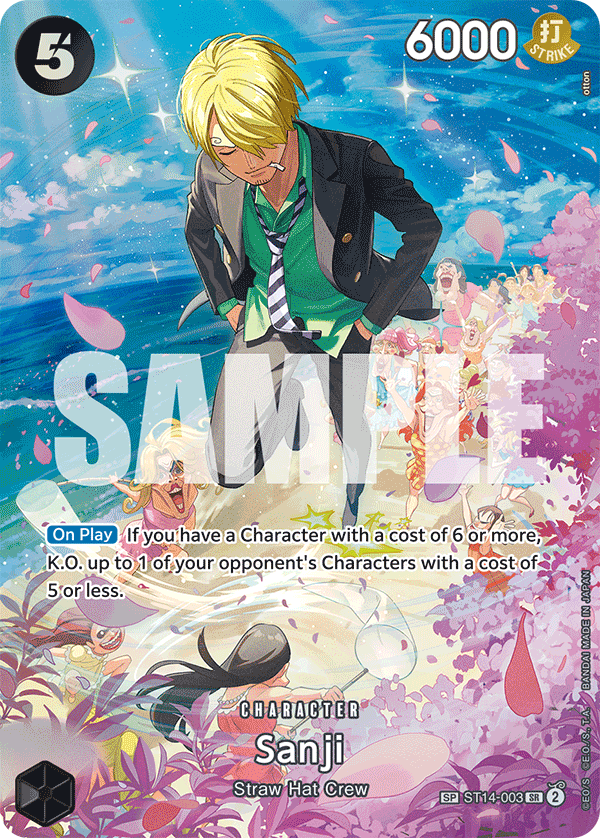 Sanji One Piece card