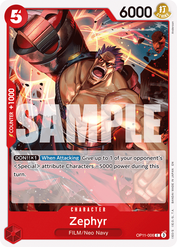 Zephyr One Piece card