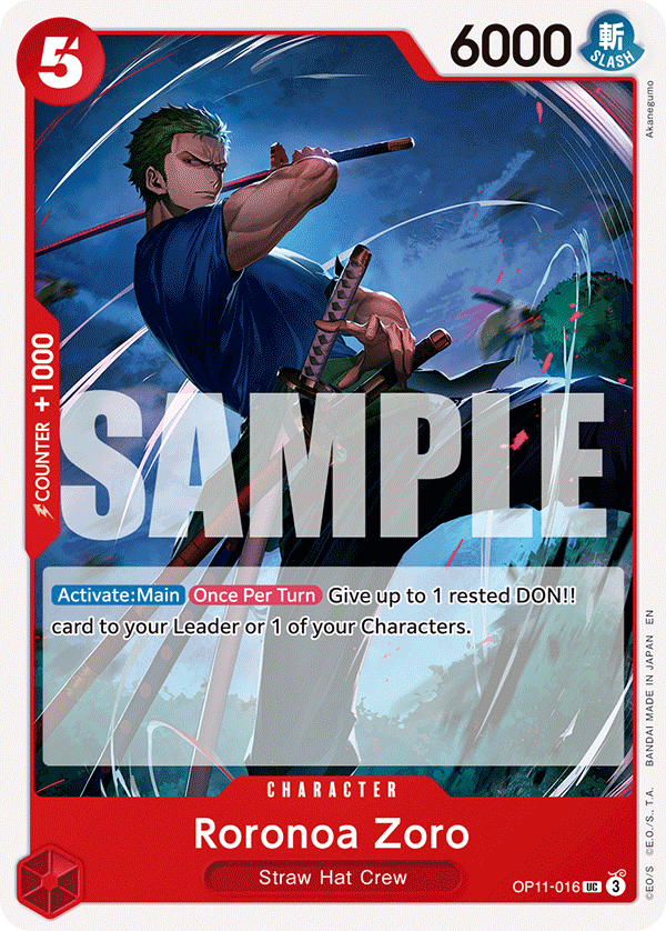 Roronoa Zoro One Piece card