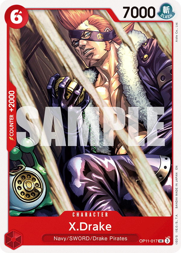 X.Drake One Piece card