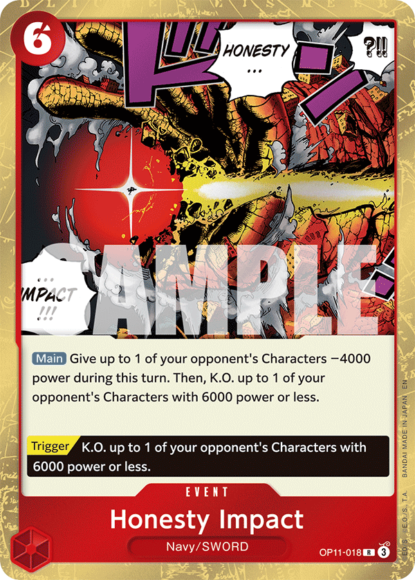 Honesty Impact One Piece card
