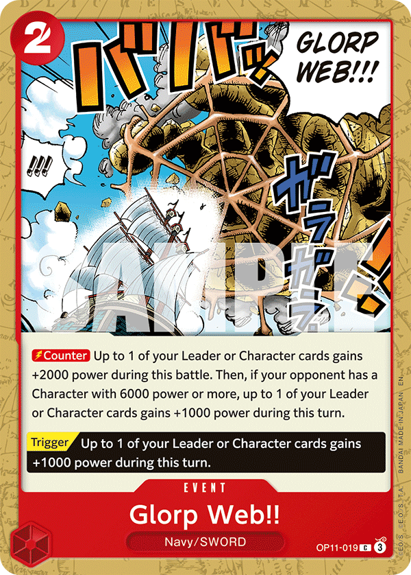 Glorp Web!! One Piece card