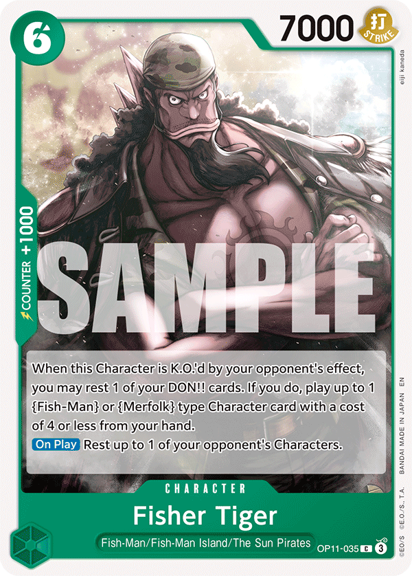 Fisher Tiger One Piece card