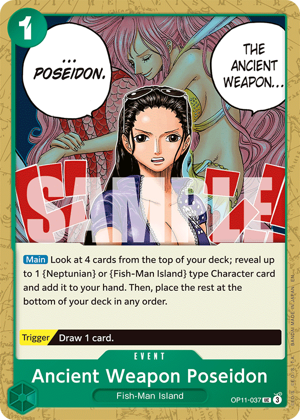 Ancient Weapon Poseidon One Piece card