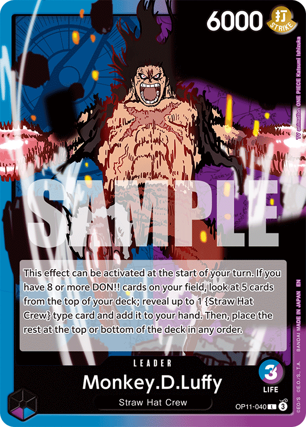 Monkey.D.Luffy One Piece card
