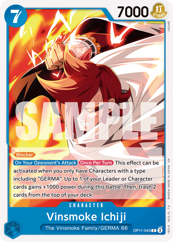 Vinsmoke Ichiji One Piece card