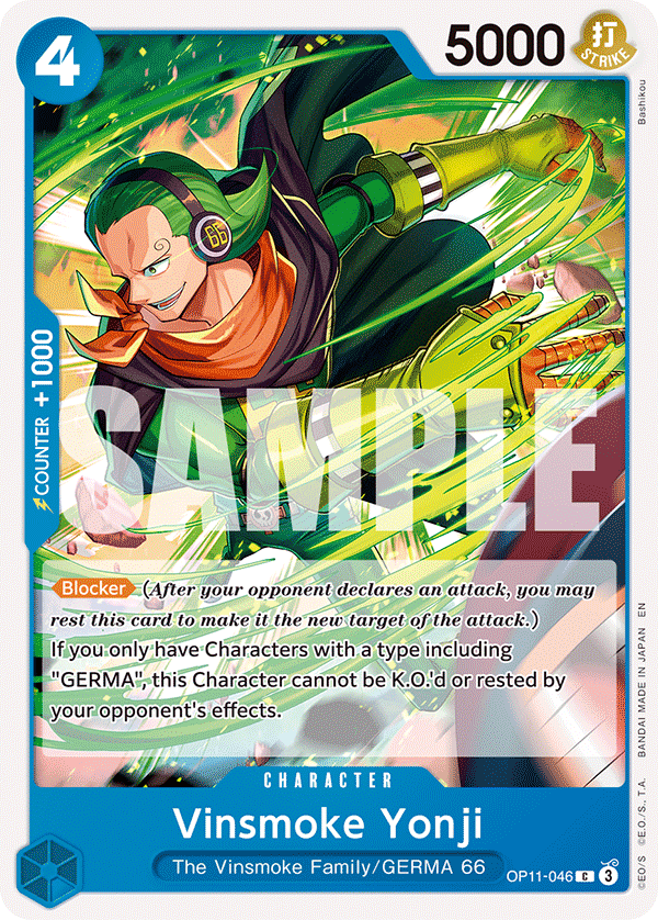 Vinsmoke Yonji One Piece card