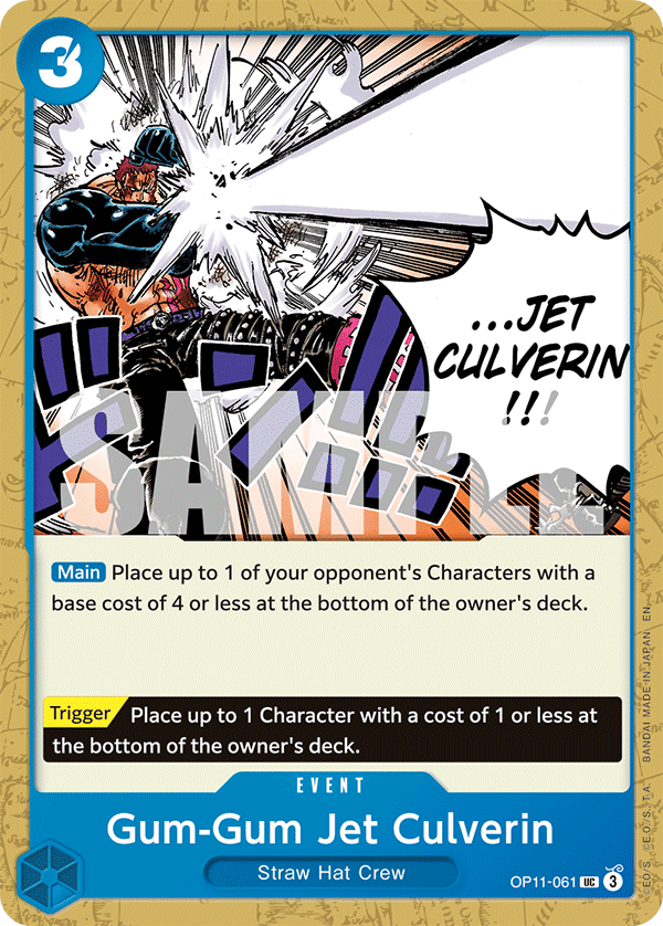 Gum-Gum Jet Culverin One Piece card