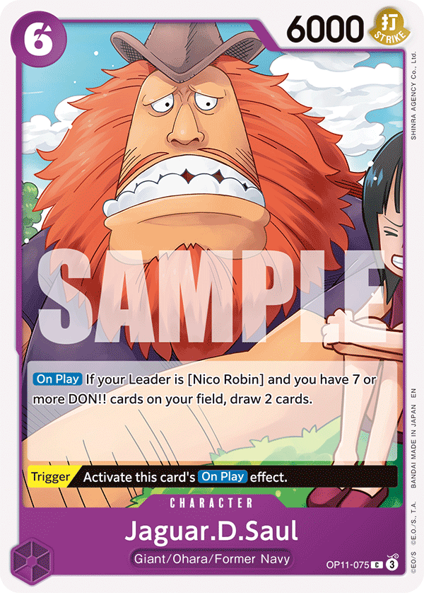 Jaguar.D.Saul One Piece card