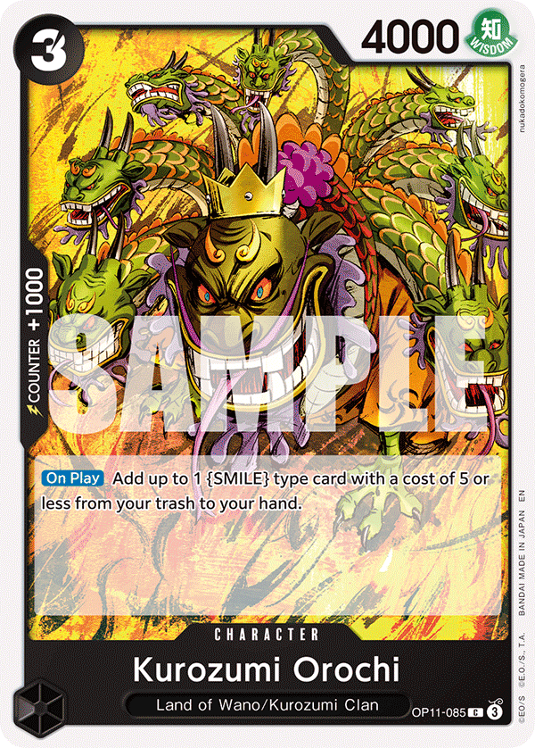 Kurozumi Orochi One Piece card