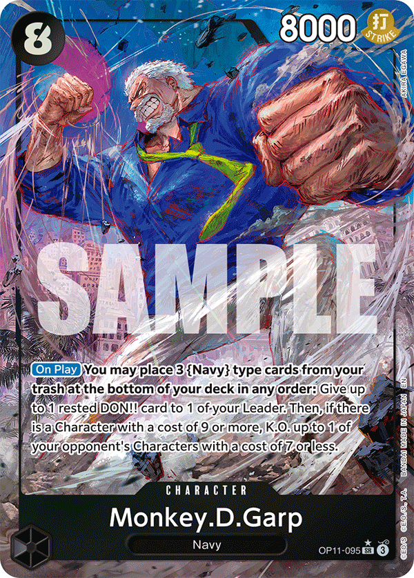 Monkey.D.Garp One Piece card