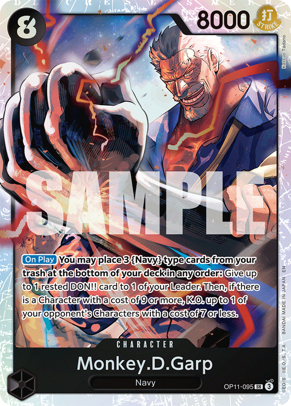 Monkey.D.Garp One Piece card