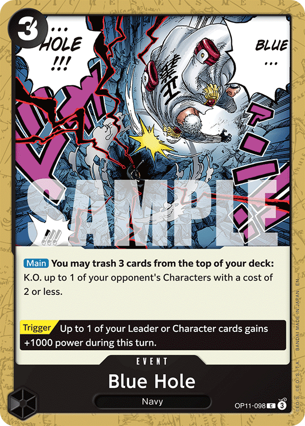 Blue Hole One Piece card