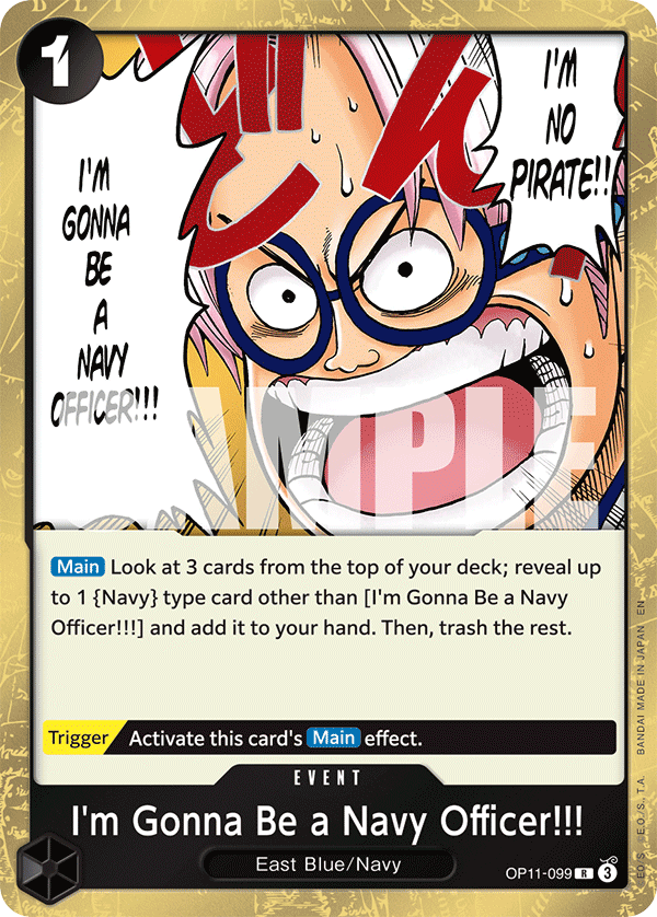 I'm Gonna Be a Navy Officer!!! One Piece card