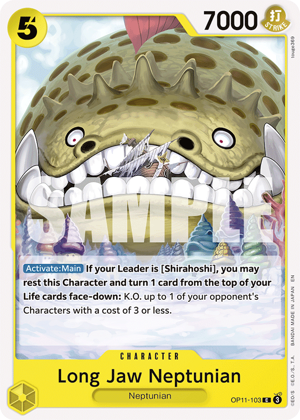 Long-Jaw Neptunian One Piece card