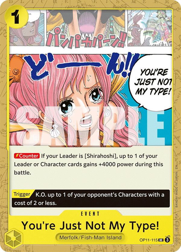 You're Just Not My Type! One Piece card