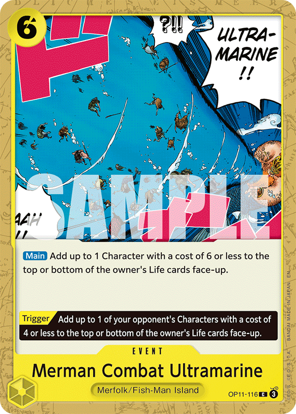 Merman Combat Ultramarine One Piece card