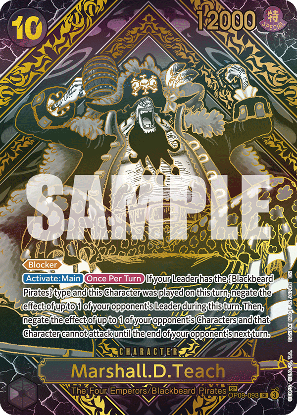 Marshall.D.Teach One Piece card