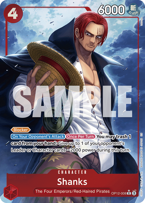 Shanks One Piece card