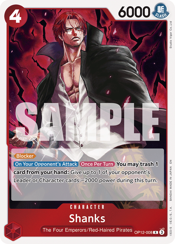 Shanks One Piece card