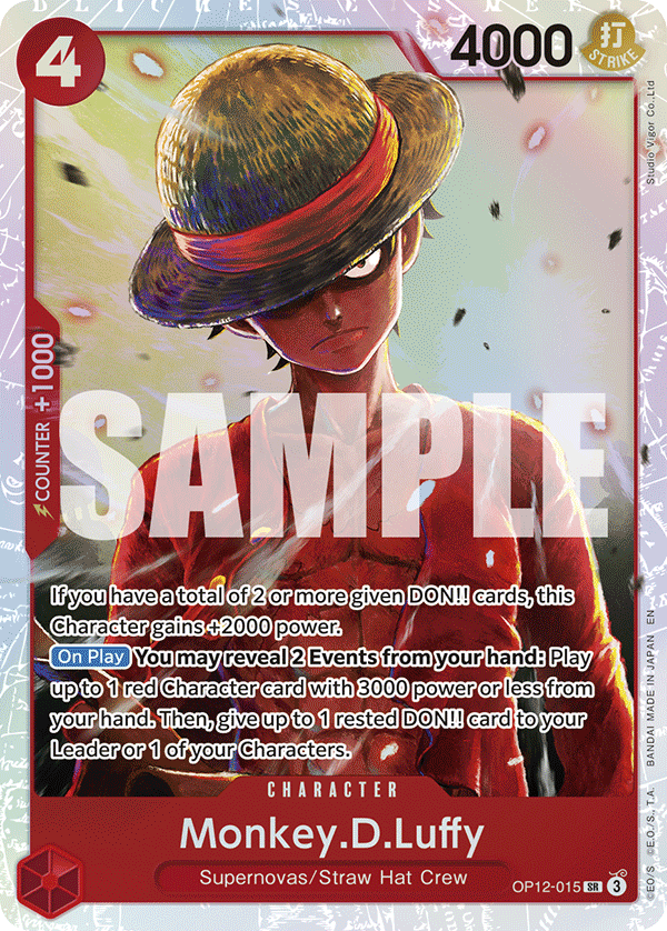Monkey.D.Luffy One Piece card