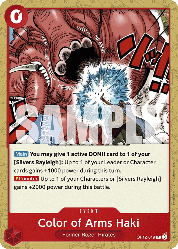 Color of Arms Haki One Piece card