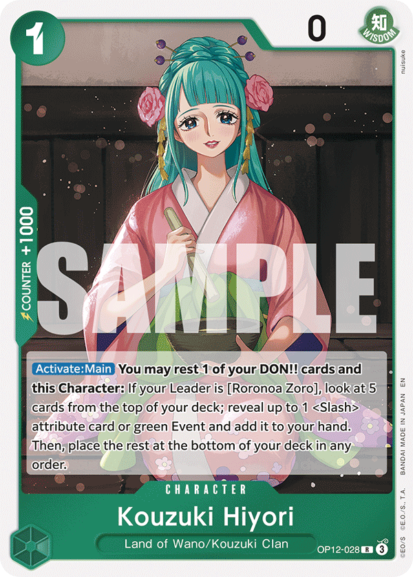 Kouzuki Hiyori One Piece card