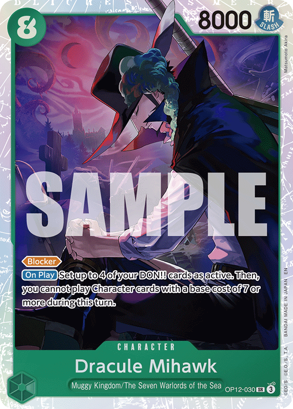 Dracule Mihawk One Piece card