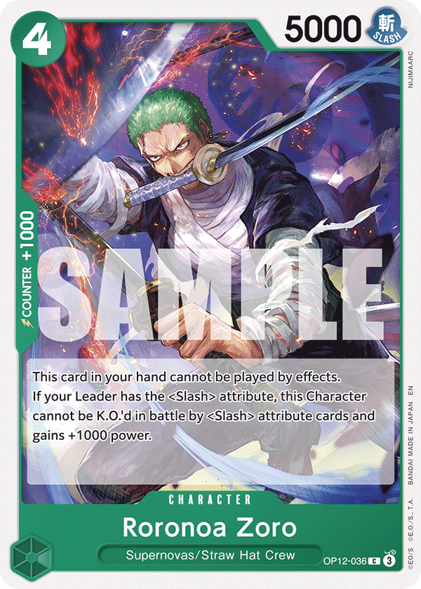 Roronoa Zoro One Piece card