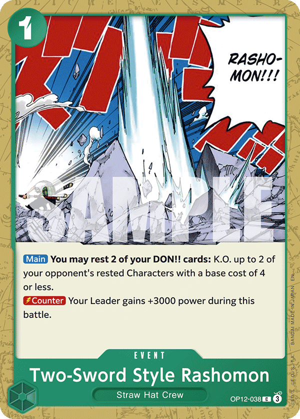 Two-Sword Style Rashomon One Piece card