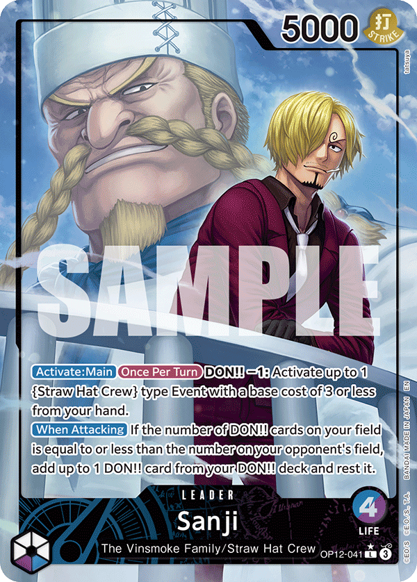 Sanji One Piece card