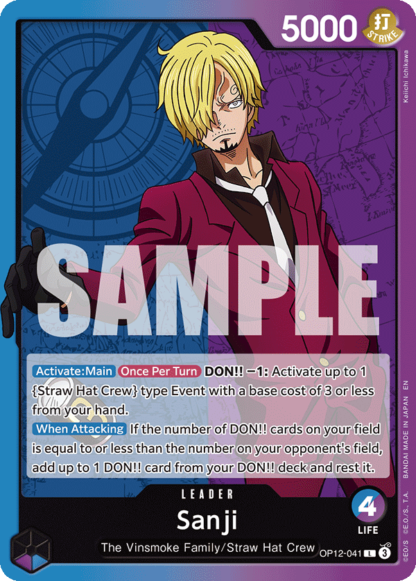 Sanji One Piece card