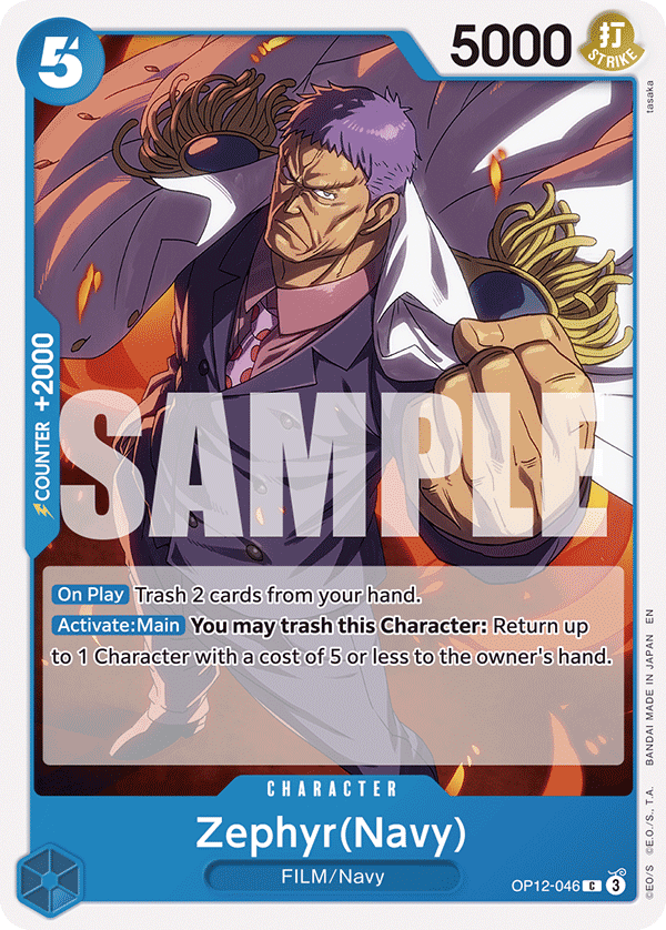 Zephyr(Navy) One Piece card