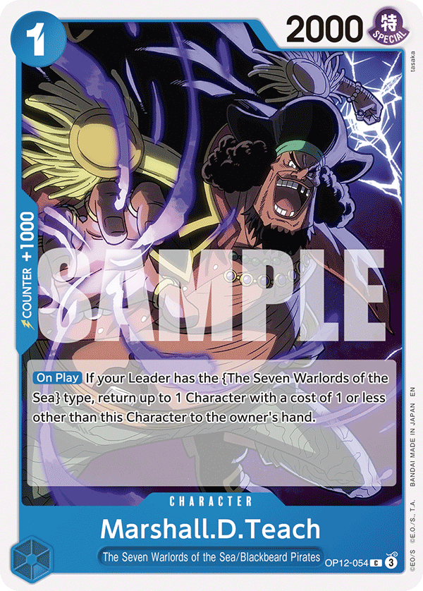 Marshall.D.Teach One Piece card