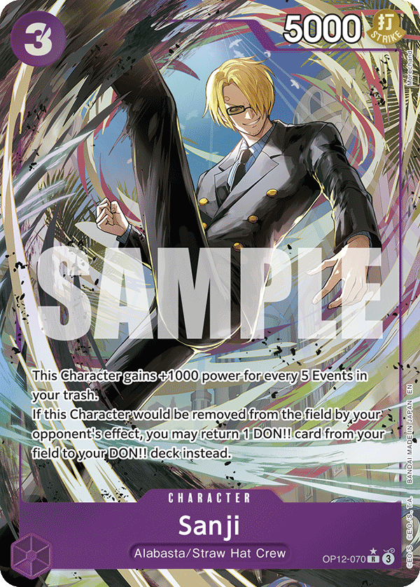 Sanji One Piece card