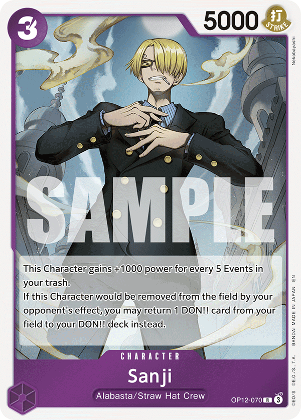 Sanji One Piece card