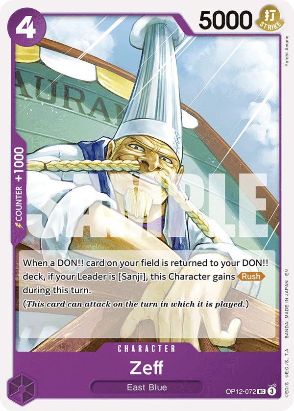 Zeff One Piece card