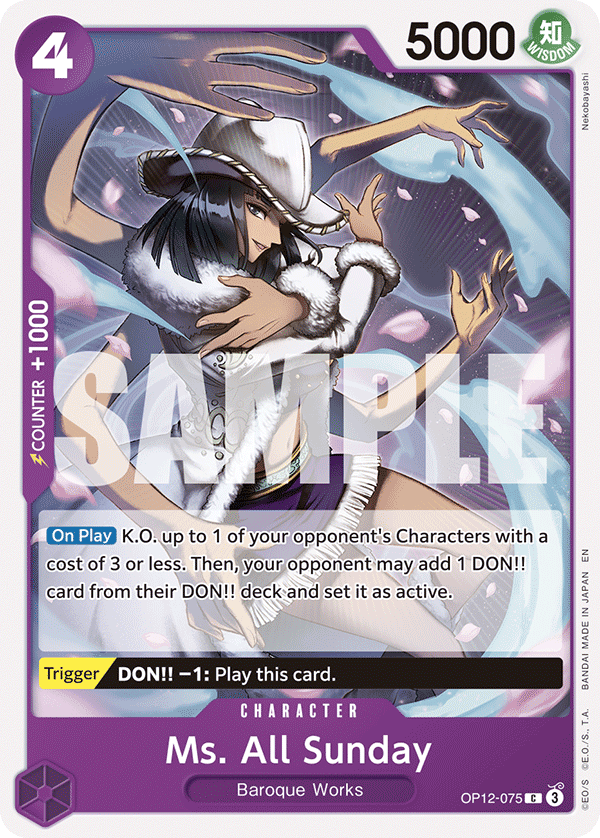 Ms. All Sunday One Piece card