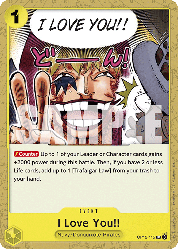 I Love You!! One Piece card