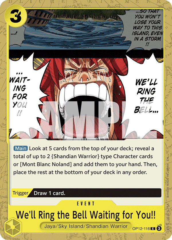 We'll Ring the Bell Waiting for You!! One Piece card