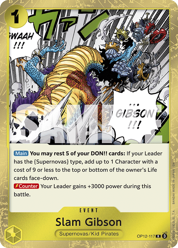 Slam Gibson One Piece card
