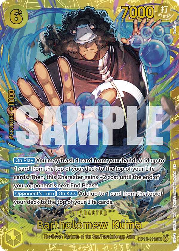 Bartholomew Kuma One Piece card