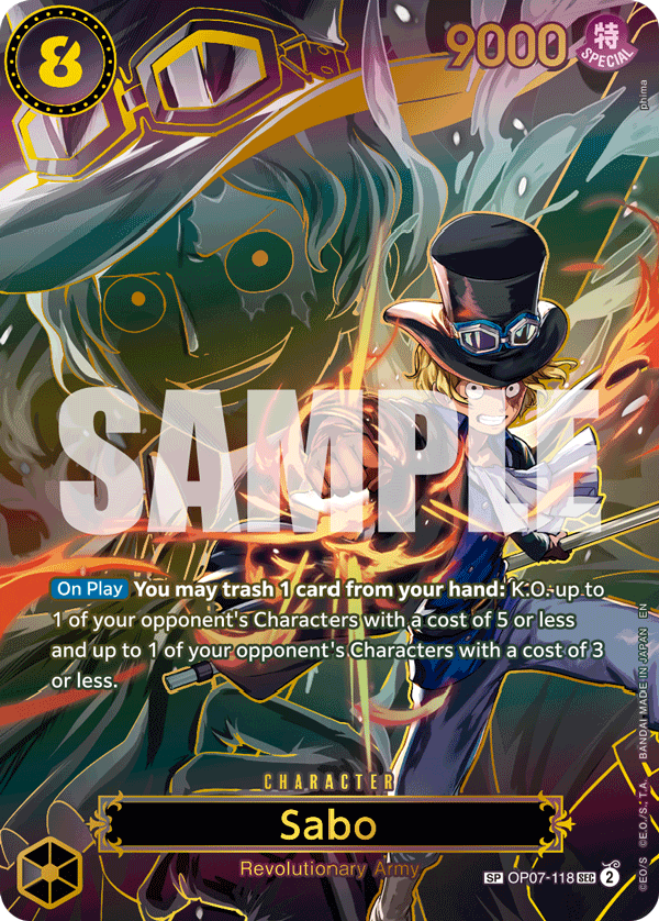 Sabo One Piece card